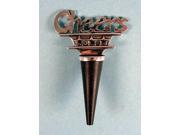 Celebrate Cheers Pewter Wine Bottle Topper Barware