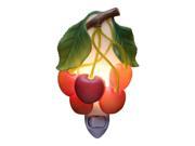 Bunch of Cherries Night Light Red Kitchen Decor Ibis and Orchid