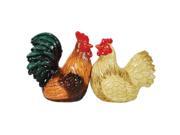 Rooster Hen Kissing Chicken Salt and Pepper Shakers S and P