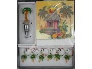Tropical Palm Tree Cocktail Accessory Boxed Gift Set