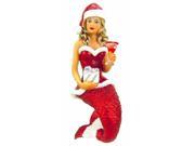Santa Baby Two Mermaid Christmas Holiday Ornament 6.75 Inches