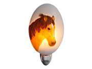 Horse Night Light Brown Colt Filly Stallion Steed Pony Bonded Marble