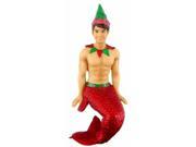 Snicker Doodle Elf Merman Christmas Holiday Ornament 7.25 Inches