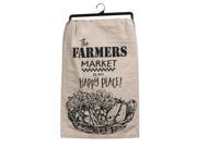 Farmers Market Is My Happy Place Flour Sack Kitchen Dish Towel