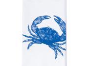 Blue Crab Printed Flour Sack 27 Inch Kitchen Dish Towel