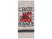 Taste of Summer Farm Fresh Tomatoes Chambray 28 Inch Kitchen Dish Tea Towel