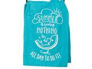 Summer is Having Nothing to Do Krinkle Flour Sack Kitchen Dish Towel