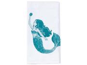 Lovely Mermaid Krinkle Flour Sack Kitchen Dish Towel