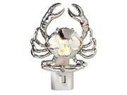 Silver Shaped Crab Electric LED Night Light