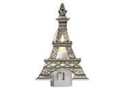 Silver Eiffel Tower Shaped Electric LED Night Light