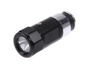 Car Lighter Rechargeable LED Flashlight Black 3 Adjustable Modes Lighting Strobe SOS Fits 12V Automotive Power Outlets