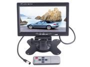 7 Color TFT LCD Car Rearview Monitor for DVD Camera VCR