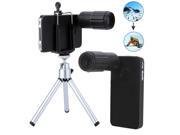 8X Magnification Mobile Phone Telescope Magnifier Optical Camera Lens with Tripod Holder Case for iPhone 4 4s