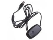 Black Wireless Gaming Receiver for Microsoft XBOX 360 PC