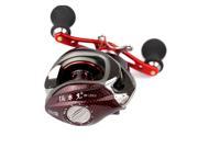 12BB 6.3 1 Left Hand Bait Casting Fishing Reel 10Ball Bearings One way Clutch High Speed Red