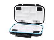 12 Compartments Waterproof Storage Case Fly Fishing Lure Spoon Hook Bait Tackle Box Black