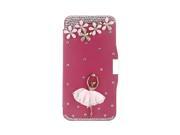 Magnetic Flip PU Leather Hard Skin Ultra Slim Pouch Wallet Case Cover Bling Diamond Rhinestone Crystal for Apple iPhone 6