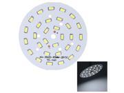 15W Round 5730 SMD 30 LEDs Super Bright LED Chip Light Lamp Bulb DC 45 51V