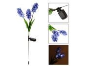 Outdoor Water Resistant Powerfrugal Solar Power Ni MH Battery Landscape 3 Hyacinth Flowers 9 LED Lamps for Garden House