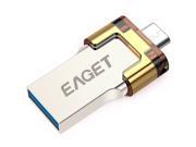 EAGET V80 64GB Encryption Metal Tablet PC USB Flash Drive USB3.0 OTG Smartphone Pen Drive Micro USB Portable Storage Memory