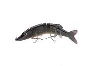 LIXADA 5 12.5cm 20g Lifelike Multi jointed 9 segement Pike Muskie Fishing Lure Swimbait Crankbait Hard Bait Fish Treble Hook Tackle