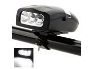Cycling Ultra Bright 3 LED Bicycle Bike Front White Head Light Lamp Electronic Bell Horn Hooter Siren