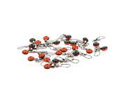 20Pcs Space Beans Connector Rolling Swivel Fishing Float Accessories Tackle Fishing Supplies with Box Carry
