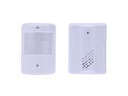 Wireless Infrared Sensor Doorbell Monitor Detector Entry Door Bell Alarm Chime Welcome Device