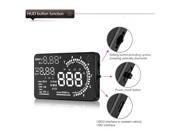 KKmoon® 5.5 Large Screen Auto Car HUD Head Up Display KM h MPH Speeding Warning Windshield Project System with OBD2 Interface Plug Play