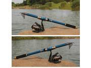 Portable 2.1M 6.89FT Telescopic Fishing Rod Tackle Travel Spinning Fishing Pole