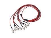 GoolRC 8 LED Upgrade Parts 5mm White Color Red Color LED Light Set for HSP RC Cars
