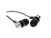 1.1M Reflective Fiber Cloth Line Noise Isolating Stereo In ear Earphone Earbuds Headphones with 3.5 MM Jack Standard