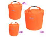 70L Outdoor Waterproof Dry Bag for Canoe Kayak Rafting Camping Orange