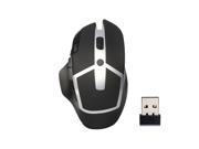 Adjustable DPI 8 Buttons Gaming 2.4GHz Optical Wireless Mouse Mice with USB Receiver for Laptop Desktop PC