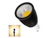 GU10 7W COB LED Spotlight Bulb Lamp Energy Saving High Brightness Warm White Black 85 265V