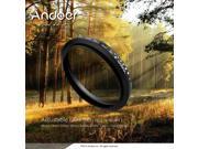 Andoer 58mm ND Fader Neutral Density Adjustable ND2 to ND400 Variable Filter for Canon Nikon DSLR Camera