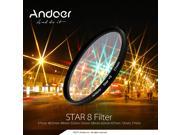 Andoer 67mm Filter Set UV CPL Star 8 Point Filter Kit with Case for Canon Nikon Sony DSLR Camera Lens