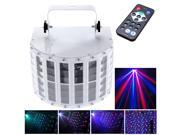 100 240V 24W RGBW LED 6 Channel Dmx 512 Voice activated Voice control Automatic Control LED Projector DJ Home KTV Disco Stage Lighting Lights