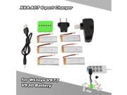 Super Fly 6 port Charger Sets X6A A07 006 with 3.7V 450mAh Lipo Battery for RC Helicopter WLtoys V977 V930