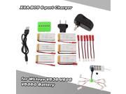 Super Fly 6 port Charger Sets X6A B05 VA30A with 3.7V 750mAh Lipo Battery for RC Helicopter Quadcopter for RC Helicopter Quadcopter JST Charging Cable for