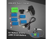 Super Fly 5 port Fast Charger Sets X5A A02 VA01 with 3.7V 380mAh Lipo Battery for RC Helicopter Quadcopter Hubsan H107L H107C H107D JJRC H108 H108C H6C JJ180