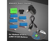 Super Fly 5 port Fast Charger Sets X5A A03 VA08A with 3.7V 500mAh Lipo Battery for RC Helicopter Quadcopter Hubsan H107L H107C H107D JJRC H108 H108C H6C JJ18
