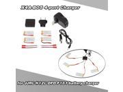Super Fly 4 port Fast Charger Sets with 3.7V 750mAh Lipo Battery for RC Helicopter Quadcopter JJRC H12C DFD F181 MJX X400