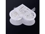 20pcs Romantic Mini Heart DIY Candy Cookie Gift Box for Wedding Party with White Ribbon