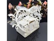 20pcs Romantic Mini DIY Candy Cookie Gift Box for Wedding Party with White Ribbon