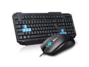 USB Wired Gaming Esport Keyboard Optical Mouse Combo Set Kit for Notebook PC Laptop Desktop