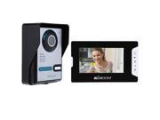 7 Video Door Phone TFT LCD Screen Unlock IR Night Vision Rainproof Home Security