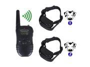 Rechargeable Waterproof Dog Pet Training Collar Shock Vibrate LCD Remote
