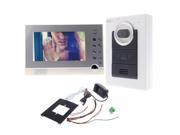 7 TFT LCD Color Video Doorphone Doorbell Intercom System with IR Camera Night Vision for Villa Home Apartment