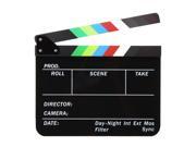 Acrylic Clapboard Dry Erase Director Film Movie Cut Action Clapper Board Slate